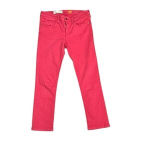 Pilcro Red Skinny Jeans No. 27 Fit Stet Stretch Denim Valentine Y2K